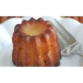 8 Bordeaux cannelés gourmetform - silikon, svart