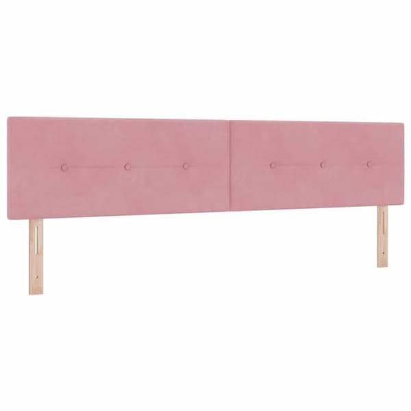 vidaXL Sänggavel Rosa 200 cm Sammet 42007201