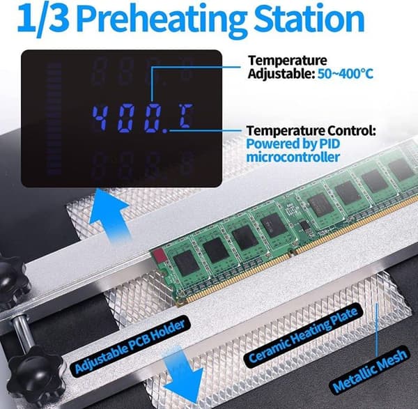 Lödkolv - Yihua lödstation - YIHUA 853AAA