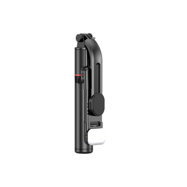 Perche till Selfie - TECH-PROTECT L05S - Bluetooth-stativ - LED-lampa - Svart