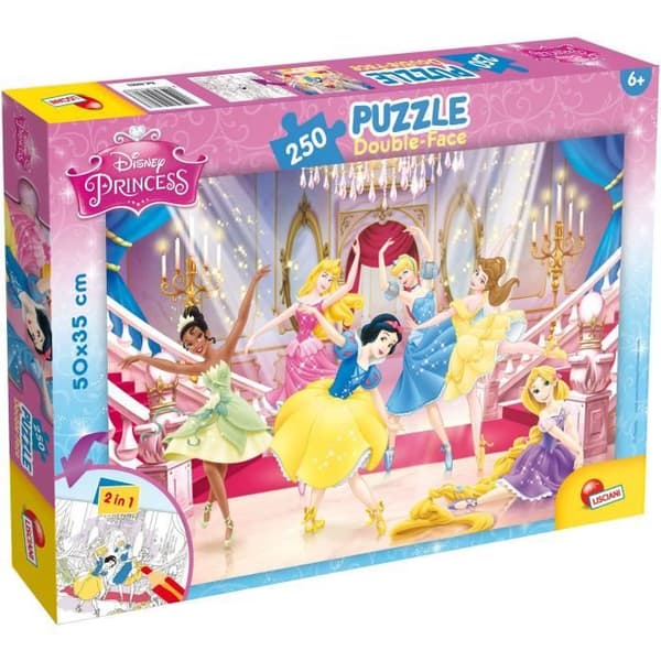 LISCIANI GIOCHI Dubbelsidigt pussel Plus 250 Princess