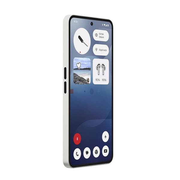 Smartphone - INGENTING - Telefon (3a) - 5G - 8Go RAM - 128Go Internminne - Vit