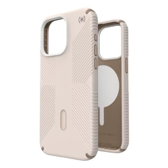 Coque - Speck - Predisio2 Grip - iPhone 15 Pro Max - Beige/Guld - Högt skydd