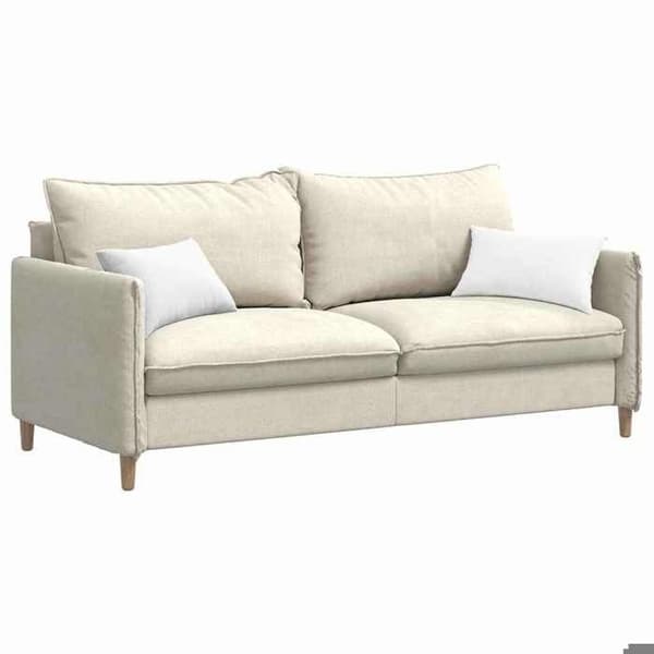 vidaXL Soffkuddar 2 st Vit 50 x 30 cm tyg 42013621