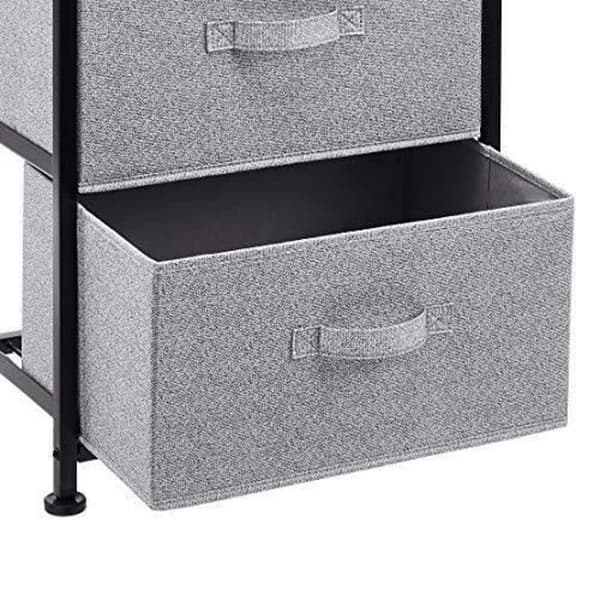 Amazon Basics - Skåpkommod, 3 tyglådor, svart