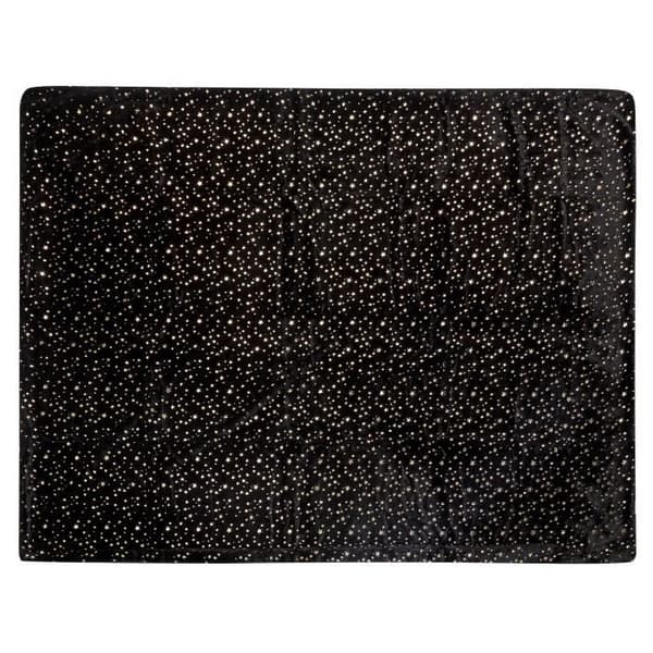 Pläd 130 x 180 cm svart ALAZEYA