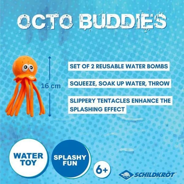Badleksak - SCHILDKRÖT - Octo Buddies - Set om 2 - Mått 16x7 cm - För spädbarn