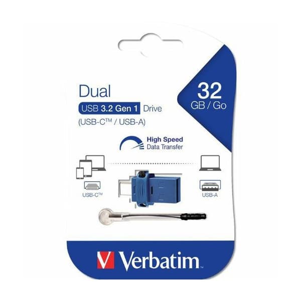 Dubbelkontakt USB-nyckel typ C/USB 3.0 32 GB - Ordagrant