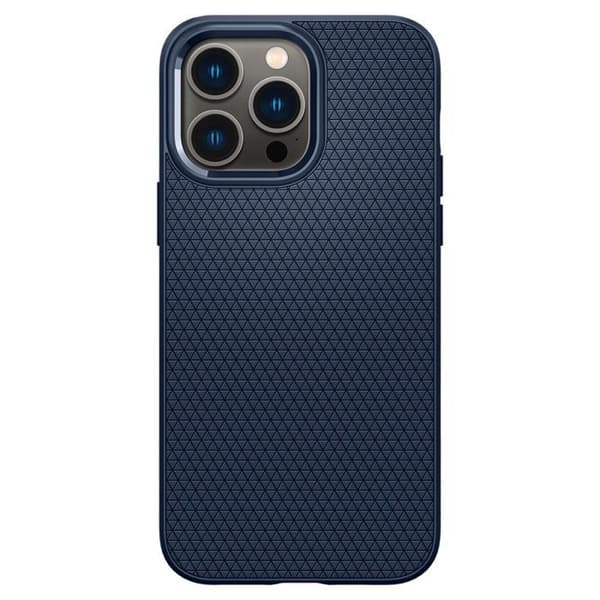 Telefonfodral - Spigen - Liquid Air - iPhone 14 Pro - Mörkblå - Flexibel