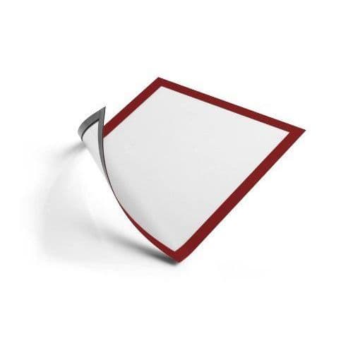 Magnetisk A4-ark - DURABLE - 486903 - 5-pack - Röd - Antireflex