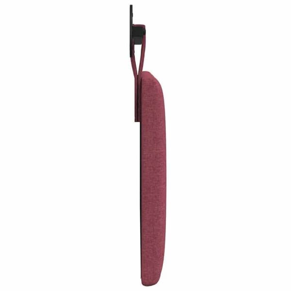 vidaXL Väggmonterad sänggavel Bordeaux tyg 42032265
