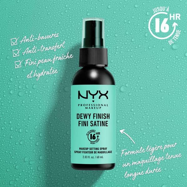 NYX Professional Makeup - Compensating Dewy Finishing Spray - 2,03 fl. oz.- 60 ml