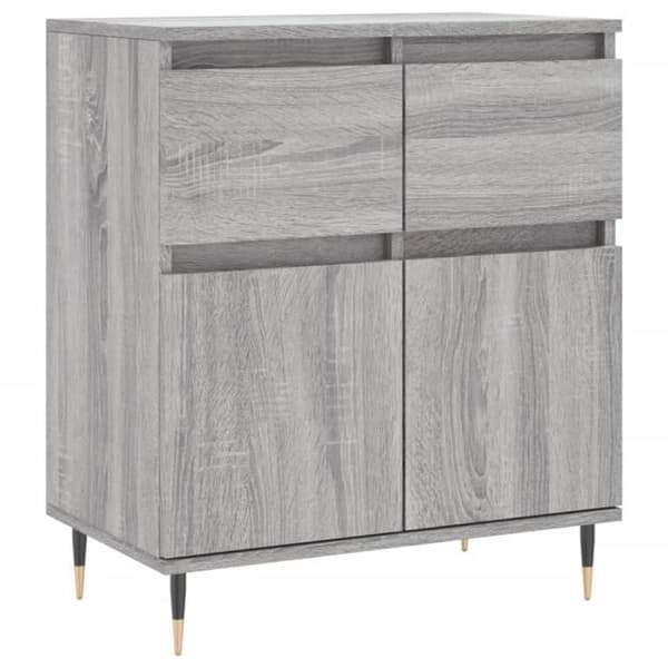 vidaXL Skänk Sonoma Grå 60x35x70 cm Konstruerat trä 831114