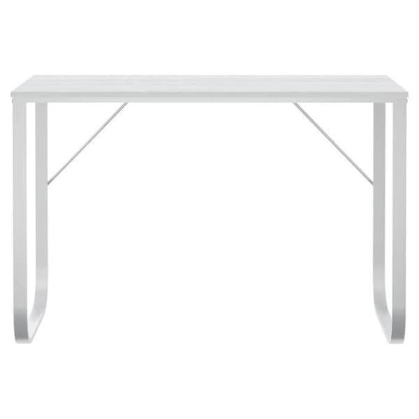 vidaXL Datorbord Vit 110x60x73 cm Agglomerat 30201