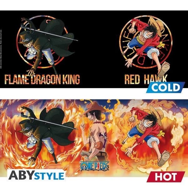 Mugg - ABYstyle - Färändring - 460 ml - Luffy & Sabo - Keramik