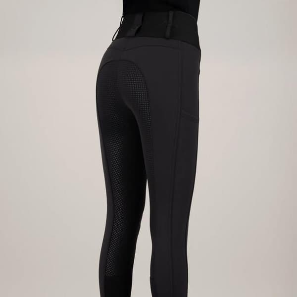 Euro-Star Athletic leanline full grip ridbyxor för kvinnor - svart