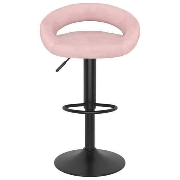vidaXL Barstolar 2 st Pink Velvet