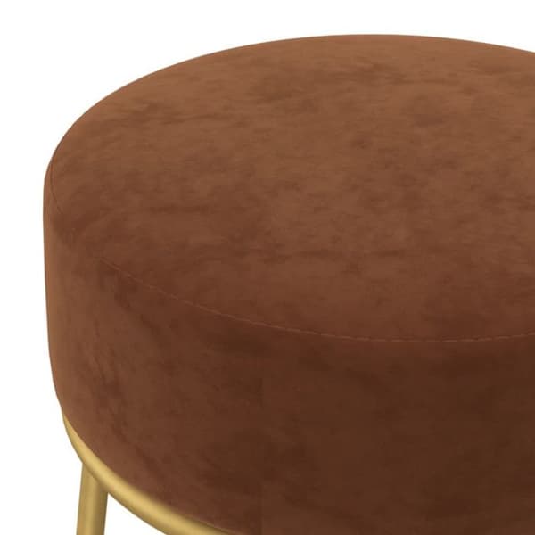 Rund Pall Marron Sammet