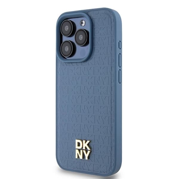 Mobilskydd - DKNY - iPhone 15 Pro - Läder - Monogram - Effektivt skydd