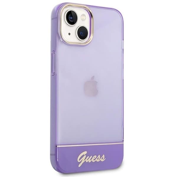 Guess Translucent - Fodral för iPhone 14 Plus (lila) - 3666339088279