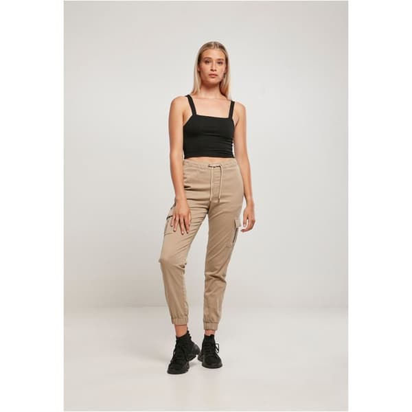 Cargo byxor - URBAN CLASSICS - GT - Hög midja - Bekväm - 98% bomull 2% elastan