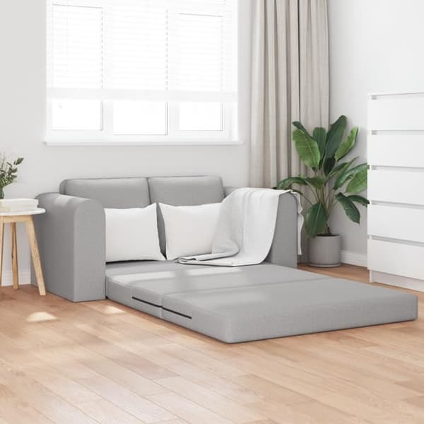 Soffa Säng 2 i 1 Grå Moln 148x71x83 cm Tyg