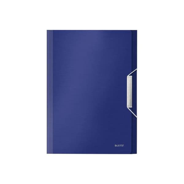 Leitz Style Expanderbar resväska 6 Fickor 6 Positioner A4 Tabbed Titanium Blue