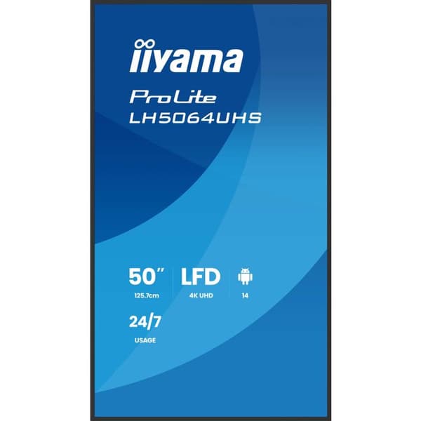 IIYAMA 50", 4K UHD, dalle IPS