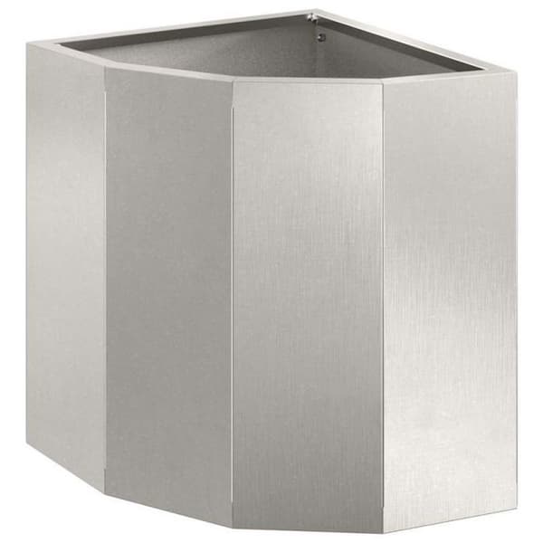 Cache-pot Vidaxl Hörnkruka Silver 30 x 30 x 35 cm Rostfritt stål