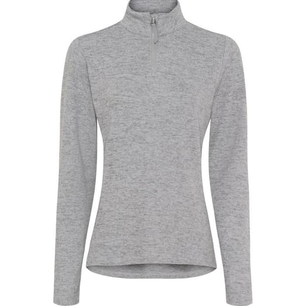 Ridsporttröja 1/2 zip dam Equipage Stacey - asfalt