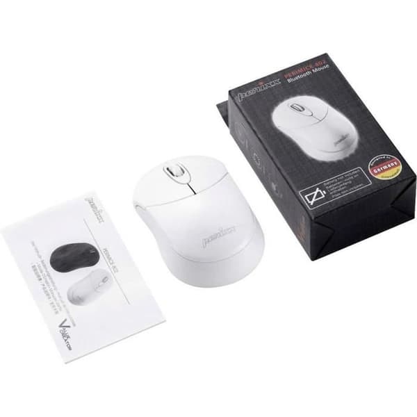 Trådlös Bluetooth-mus - PERIXX - PERIMICE-802 W - 1000 dpi - 3 knappar - Kompakt design