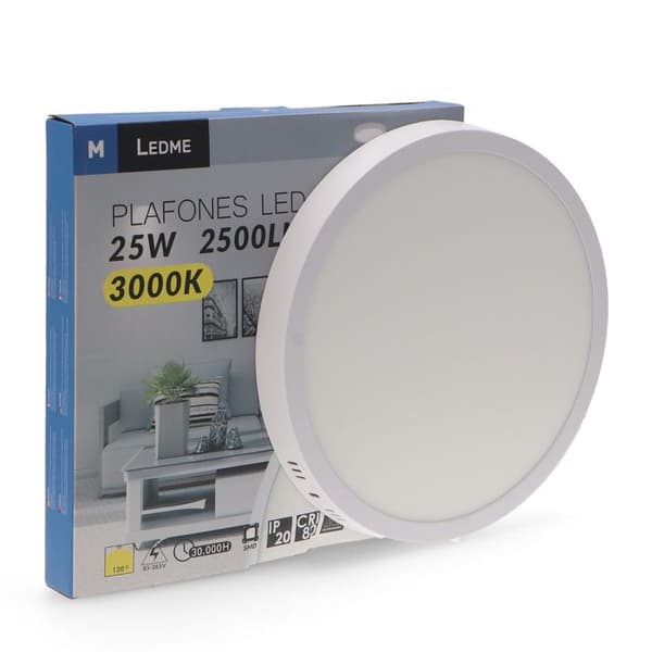 Slim 25W 6000K Rundytan Panel - Ledme - LM5246