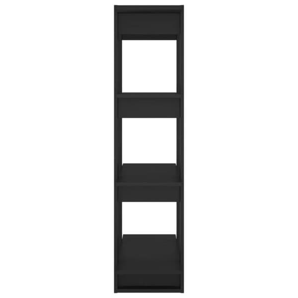 Bibliotek - Svart - 80x30x123,5 cm - Trä - Nutida - Vardagsrumsmöbel