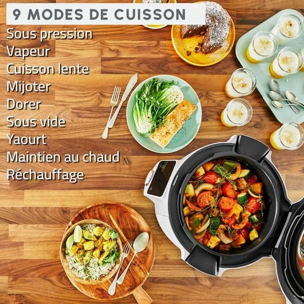 Multikokare Moulinex Cookeo Wifi 9-i-1 + Extra crisp luftfritöslock YY5855FB