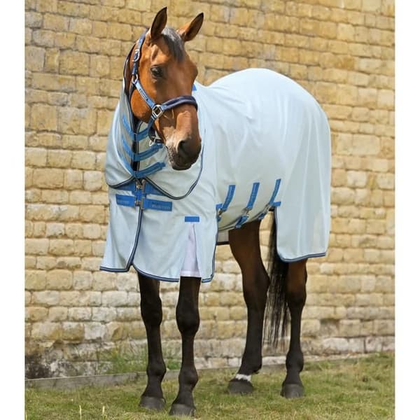 Premier Equine Bug Buster flugskydd för häst - Blå - 160 cm