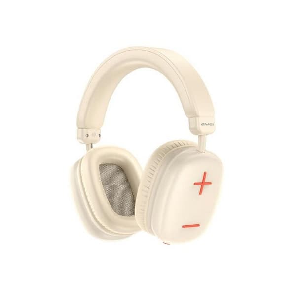 Över-ear hörlurar - AWEI - AT6 - Beige - Bluetooth - Trådlös