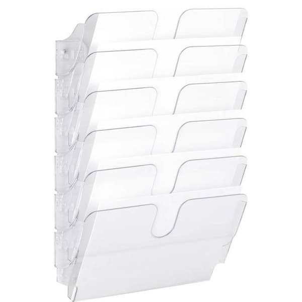 Väggmonterad presentatör - DURABLE - FLEXIPLUS 6 - A4 - Transparent - Kapacitet 23 mm