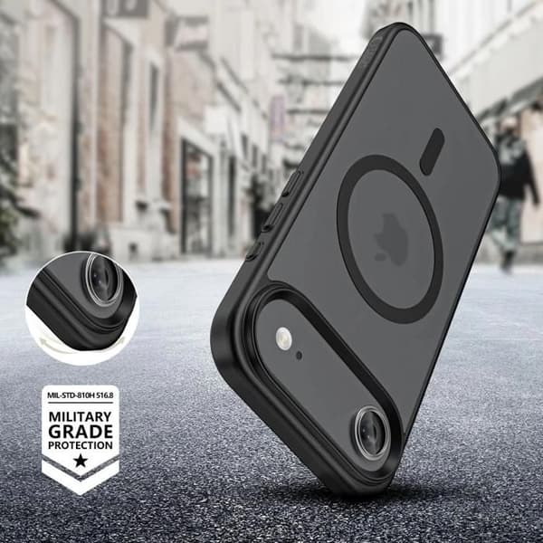 Coque - Tech-Protect MagMat - iPhone 17 Air - Matt svart - Stötskydd och repor