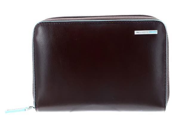 PIQUADRO Blue Square Zip-Around Damplånbok RFID Mogano [97162]