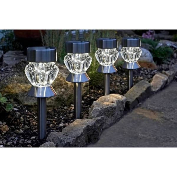 Förpackning med 4 solfyrar i kristallglas - SMART GARDEN