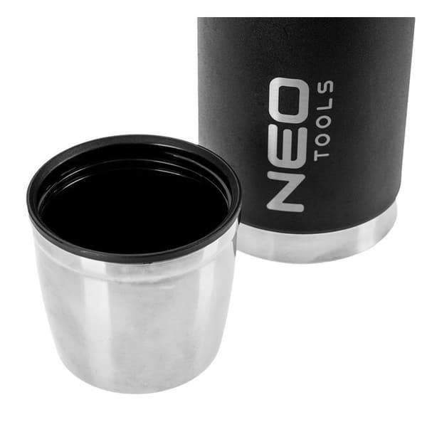 Termos - NEO TOOLS - 1000 ml - Rostfritt stål - Svart - Unisex