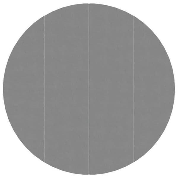 vidaXL Ljusgrå Poolöverdrag Ø500 cm Polyester Geotextil 94229