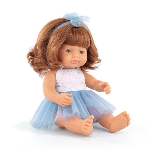 Docka - MINILAND - Mina vänner & jag - röd hår - 38 cm - vaniljdoftande vinyl