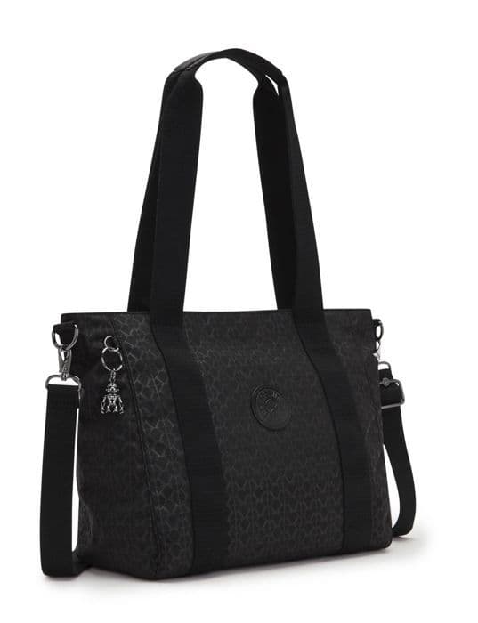 Axelväska - Kipling - Basic Plus Asseni Tote S - Svart - 100% polyamid - Dragkedja
