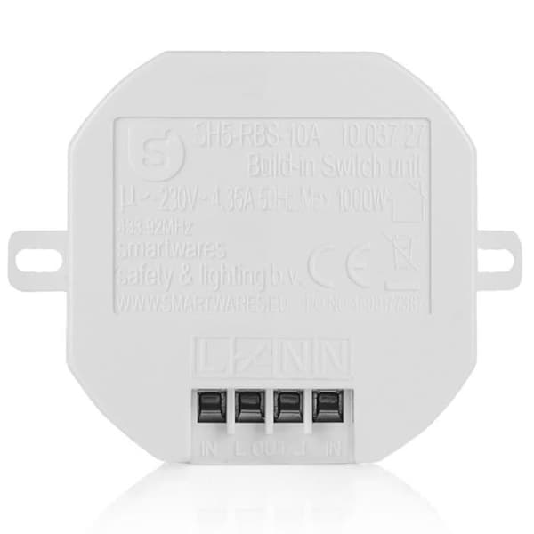 Smartwares Sovrumsbrytarset 8x8x1,7 cm Vit