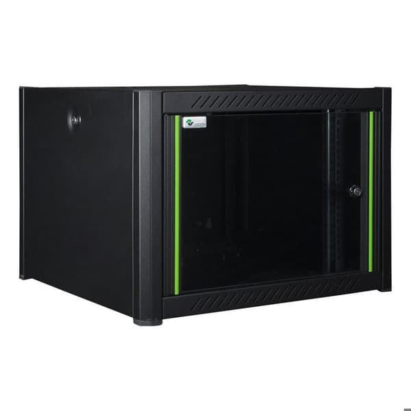 Rack de Wall - LANVIEW - RWP07U56BL - 7U - Tangentbordslås - Svart