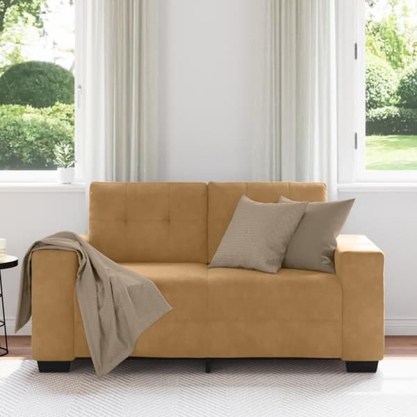 Kanapé Loveseat Brun 120 cm Velour