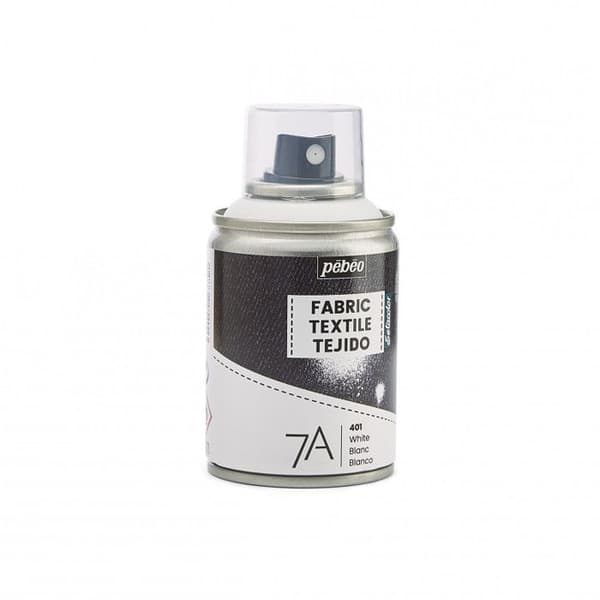Textilfärgspray - Pébéo - 100 ml - Vit - 23 Färger - Lätt att använda