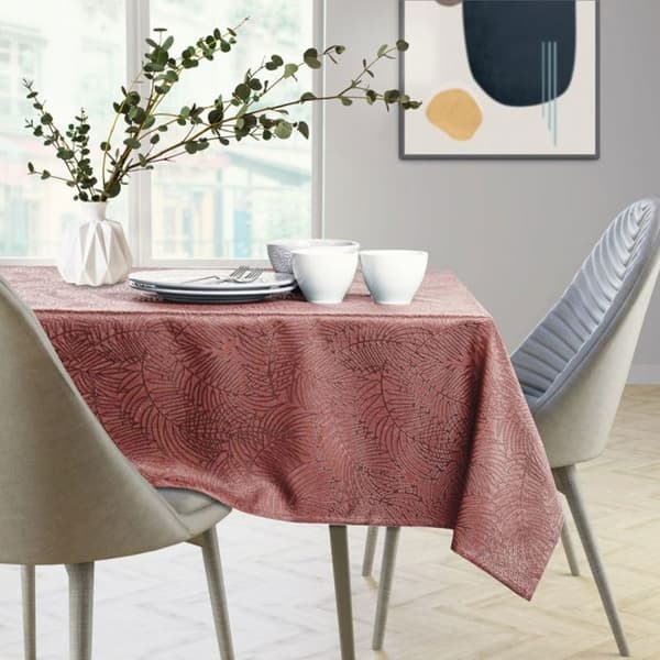 Bordduk - Gaia - Pressad rosa - Pressade växter - 110x160 oval