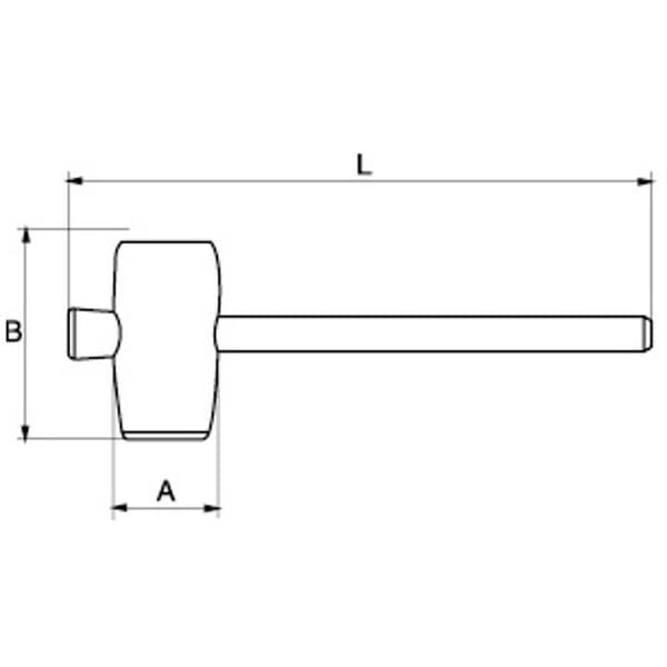 Bahco 3625RM-75 Gummihammare 660 g 360 mm 1 st(s)